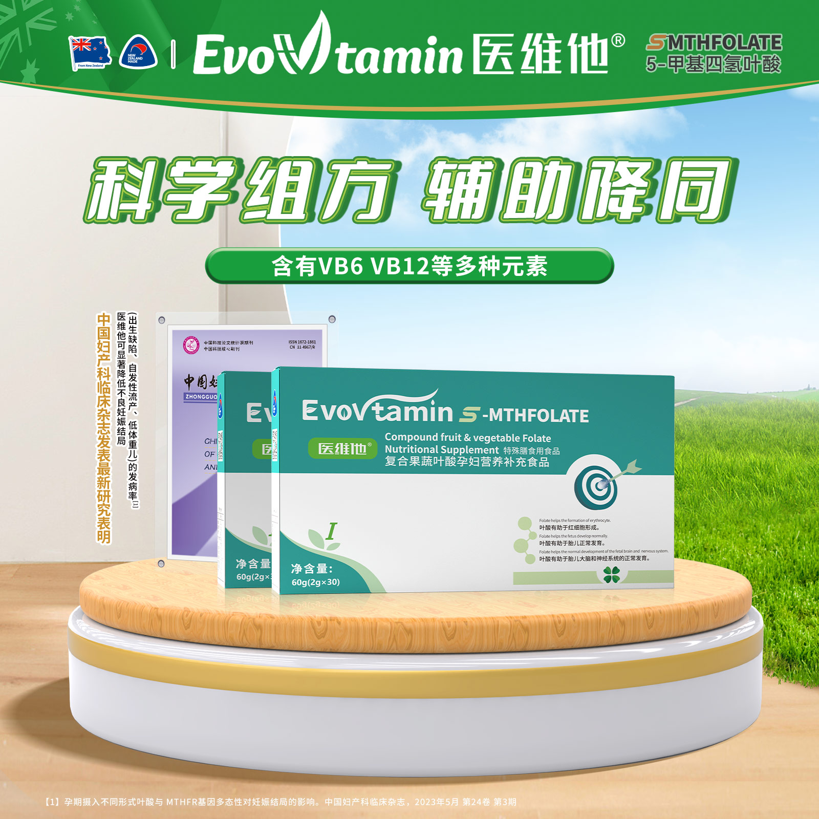 Evovtamin ® Folic acid type I